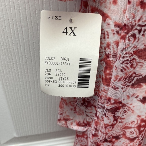 Y womens Catherine’s short sleeve stretch lined plus size dress size 4X. NWT - Picture 6 of 6